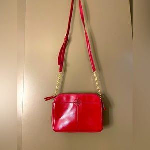 Cherry Red Tory Burch Crossbody Purse